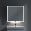 Villeroy & Boch My view spiegelkast 80x75cm 2 deuren 3 contactdoos LED SW641561