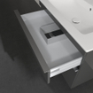 Villeroy & Boch Venticello wastafelonderkast 75.3x59cm 2x lade glossy grey GA52688