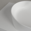 Villeroy & Boch Collaro opzetwastafel ovaal 56x36cm zonder overloop zonder kraangat ceramic+ stone white SW336076