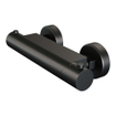 Brauer Black Edition Douchekraan opbouw - glijstang - 1 functie - 2 gladde knoppen - handdouche rond 3 standen - mat zwart SW716145