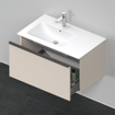 Duravit D-Neo wastafelonderkast 81x44x46.2cm 1 lade Taupe Mat SW640807