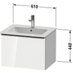 Duravit D-Neo wastafelonderkast 61x44x46.2cm 1 lade Eiken (terra) Mat SW640722