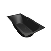 Xenz Lagoon ligbad - 190x90cm - met overloop - zonder afvoer - Acryl Ebony mat SW103409
