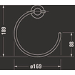 Duravit D Code handdoekring chroom 0315316