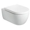 Plieger Kansas wandclosetpack diepspoel rimless 36x54.5cm met closetzitting softclose en lift-off mat wit SW702230