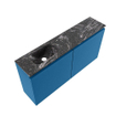 MONDIAZ TURE-DLUX 100cm toiletmeubel Jeans. EDEN wastafel Lava positie links. Met 1 kraangat. SW1103846