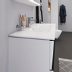 Duravit ME by Starck meubelwastafel 103x49cm met 1 kraangat met overloop met wondergliss wit 0300959