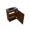 MONDIAZ TURE-DLUX 40cm toiletmeubel Rust. EDEN wastafel Lava positie links. Zonder kraangat. SW1103977