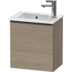 Duravit D-Neo wastafelonderkast 41x44x27.4cm Linksdraaiend 1 deur Eiken (terra) Mat SW640786