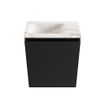 MONDIAZ TURE-DLUX 40cm toiletmeubel Urban. EDEN wastafel Frappe positie links. Met 1 kraangat. SW1102617
