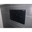 Geberit Sigma01 bedieningplaat met dualflush frontbediening voor toilet 24.6x16.4cm zwart glans OUTLET STORE18392