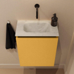 MONDIAZ TURE-DLUX 40cm toiletmeubel Ocher. EDEN wastafel Opalo positie midden. Zonder kraangat. SW1104389