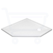 Saniclass Diamond Douchebak - 90x90x4cm - vijfhoek - wit SW1188