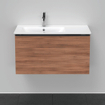 Duravit D-Neo wastafelonderkast 81x44x46.2cm 1 lade Noten Mat SW641118