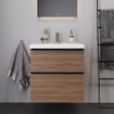 Duravit D-Neo meubelset m. wastafelonderbouwkast m. 2 laden m. softclose 65x20x48cm incl. wastafel wit mat SW641977