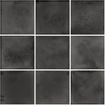 The Mosaic Factory Kasba mozaïektegel - 30x30cm - wand en vloertegel - Vierkant - Porselein Black Mat SW798763