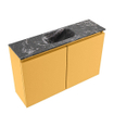 MONDIAZ TURE-DLUX 80cm toiletmeubel Ocher. EDEN wastafel Lava positie midden. Met 1 kraangat. SW1103888