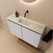 MONDIAZ TURE-DLUX Toiletmeubel - 80cm - Cale - EDEN - wastafel Ostra - positie midden - Zonder kraangat SW1104752