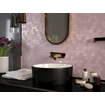 The Mosaic Factory Valencia mozaïektegel - 27.6x32.9cm - wandtegel - Zeshoek/Hexagon - Gerecycled glas Pink mat/glans SW374588