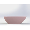 Arcqua Lima vrijstaand bad 170x86x54cm cast marble mat roze SW443809
