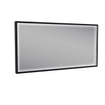 Wiesbaden Avi spiegel rechthoek met LED, dimbaar en spiegelverwarming 120 x 60 cm mat zwart SW373501