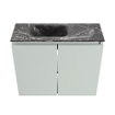 MONDIAZ TURE-DLUX 60cm toiletmeubel Greey. EDEN wastafel Lava positie links. Met 1 kraangat. SW1103820