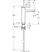 Hansa Loft wastafelkraan uitloop 114 mm chroom GA96581