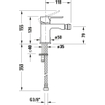 Duravit A.1 bidetmengkraan met waste chroom SW420665