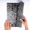 The Mosaic Factory Amsterdam mozaïektegel - 32.2x32.2cm - wand en vloertegel - Vierkant - Glas Black glans SW62137