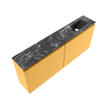 MONDIAZ TURE-DLUX 120cm toiletmeubel Ocher. EDEN wastafel Lava positie rechts. Met 1 kraangat. SW1103926