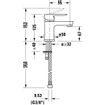 Duravit A.1 1-gr wastafelmengkraan 137x43x125mm chroom hoogglans SHOWROOMMODEL SHOW17810