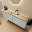 MONDIAZ TURE-DLUX 120cm toiletmeubel Greey. EDEN wastafel Frappe positie midden. Met 1 kraangat. SW1102775