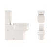 Crosswater Kai toiletzitting met softclose en dunne rand wit SW487305