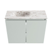 MONDIAZ TURE-DLUX 60cm toiletmeubel Greey. EDEN wastafel Glace positie links. Zonder kraangat. SW1103281