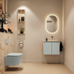 MONDIAZ TURE-DLUX 60cm toiletmeubel Greey. EDEN wastafel Frappe positie rechts. Zonder kraangat. SW1102790