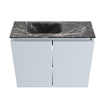 MONDIAZ TURE-DLUX 60cm toiletmeubel Clay. EDEN wastafel Lava positie links. Zonder kraangat. SW1103726