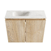 MONDIAZ TURE-DLUX 60cm toiletmeubel Washed Oak. EDEN wastafel Ostra positie links. Met 1 kraangat. SW1105141