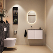 MONDIAZ TURE-DLUX 80cm toiletmeubel Rosee. EDEN wastafel Lava positie links. Zonder kraangat. SW1103986