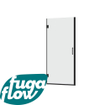 FugaFlow Efficiente Vetro 5000 Douchedeur - 75x200cm - profielloos veiligheidsglas - anti kalk - mat zwart SW1123494