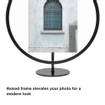 Umbra Infinity fotolijst 26x30x10cm staand rond Iron zwart SW539420