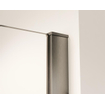 Fortifura Galeria inloopdouche - 70x200cm - mat glas - wandarm - Geborsteld Gunmetal PVD SW876843