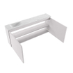 MONDIAZ TURE-DLUX 120cm toiletmeubel Cale. EDEN wastafel Opalo positie links. Met 1 kraangat. SW1104220