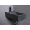 Forzalaqua Venetia fonteinbak 40x22x10cm wasbak Rechts 0 kraangaten Natuursteen Graniet gezoet SW369912
