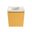 MONDIAZ TURE-DLUX 40cm toiletmeubel Ocher. EDEN wastafel Frappe positie links. Zonder kraangat. SW1102849