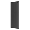 Plieger Cavallino Retto designradiator verticaal enkel middenaansluiting 1800x602mm 1205W zwart grafiet (black graphite) 7252992