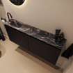 MONDIAZ TURE-DLUX 120cm toiletmeubel Urban. EDEN wastafel Lava positie links. Met 1 kraangat. SW1103688