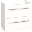 Plieger Qubic XS wastafelonderbouwkast met 2 ladenen 60x35x57.6cm glanswit FN90051 SW93426