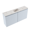 MONDIAZ TURE-DLUX 100cm toiletmeubel Clay. EDEN wastafel Glace positie midden. Met 1 kraangat. SW1103199