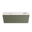 MONDIAZ TURE-DLUX 120cm toiletmeubel Army. EDEN wastafel Frappe positie rechts. Met 1 kraangat. SW1102681