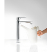 Hansgrohe Metris wastafelkraan highriser 26 met waste chroom 0450932